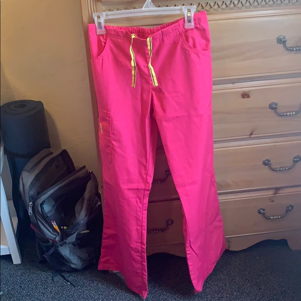 Pink Winks scrub pants